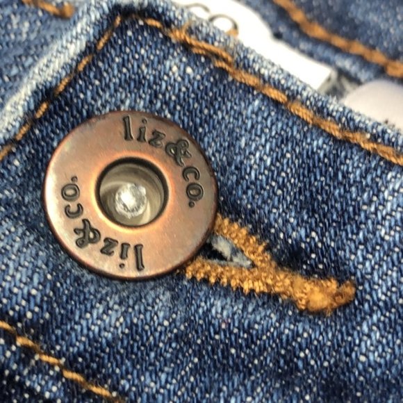 LIKE NEW LIZ & CO DENIM CAPRIS 10/30x18 ⭐️ - Picture 7 of 9